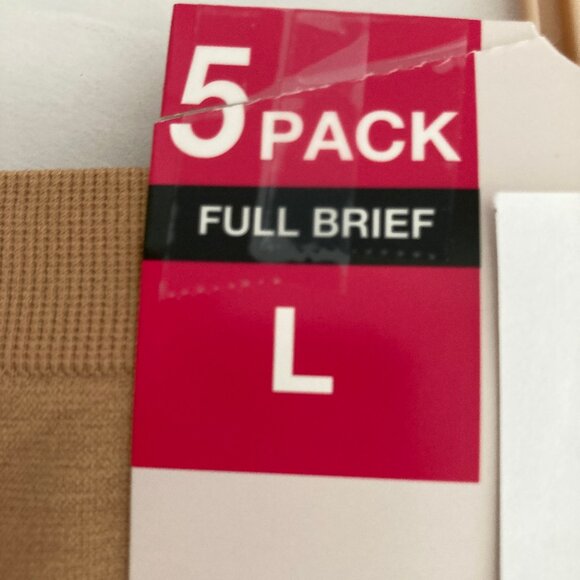 Soft & Comfy 5 Pack Full Brief Stretch Panty Large New in package - Picture 6 of 8